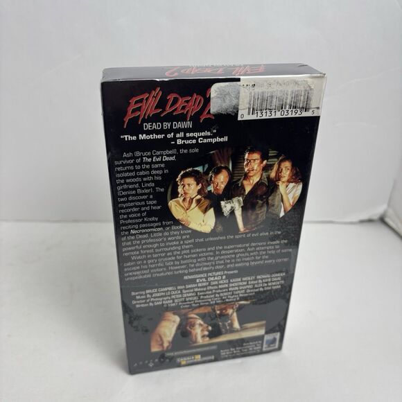 Evil Dead 2: Dead by Dawn (VHS, 1998) New Sealed Fast Shipping! - Picture 4 of 6